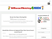 Tablet Screenshot of divorceministry4kids.com